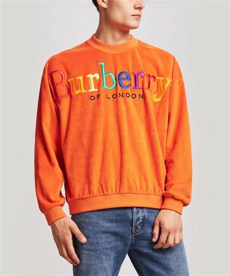 burberry sweatshirt rainbow letters|Burberry.